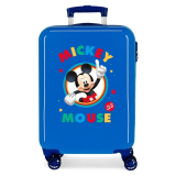 Cestovní kufr ABS Mickey Circle blue 55 cm