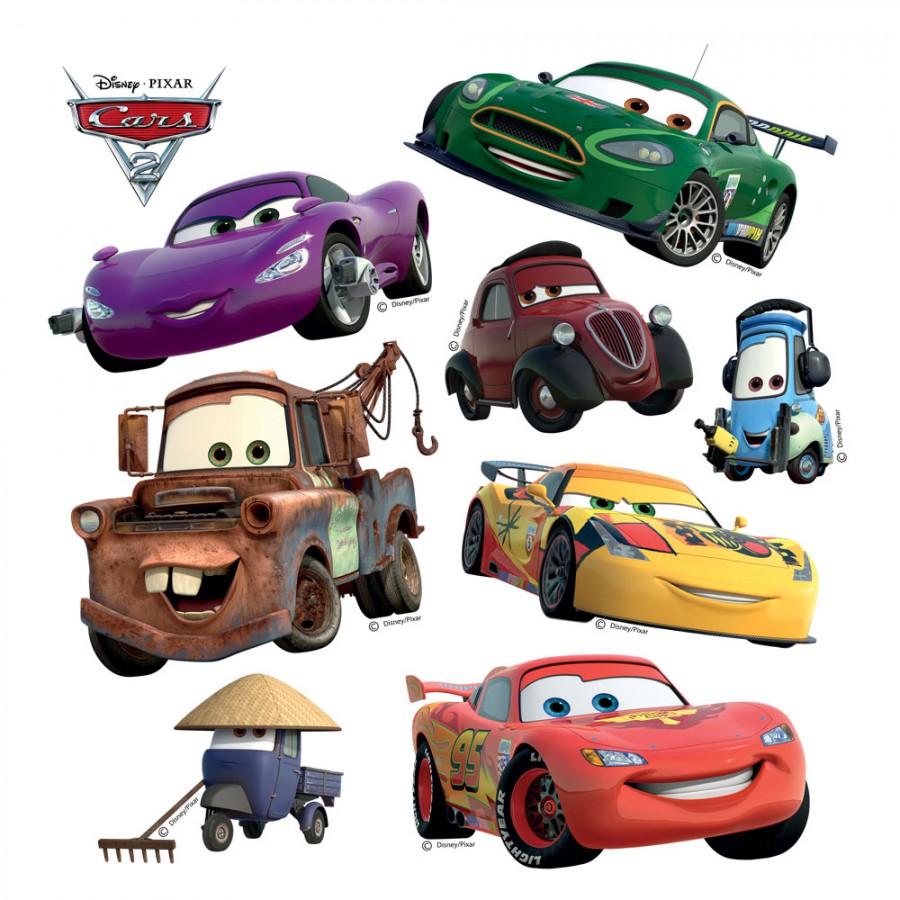 Samolepka na zeď Cars a přátelé