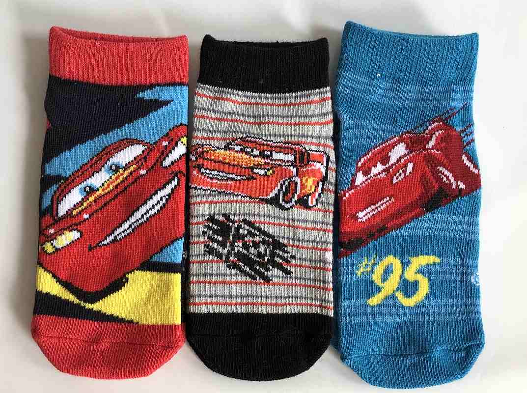 Kotníčkové ponožky 3v1 Cars vel. 19-22