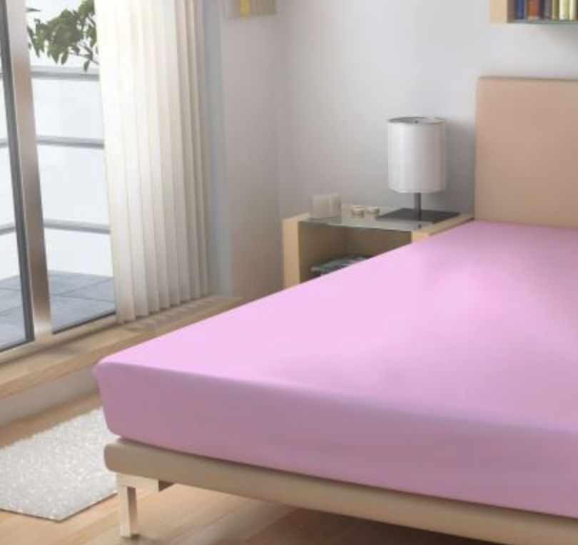 Bavlna prostěradlo Růžové 90x200 cm