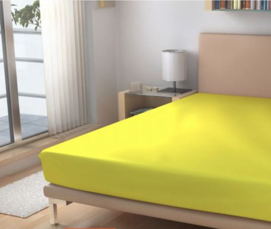 Froté prostěradlo Citronové 90x200 cm