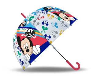 Vystřelovací průhledný deštník Mickey