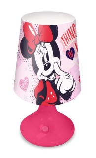 Noční stolní LED lampička Minnie pink