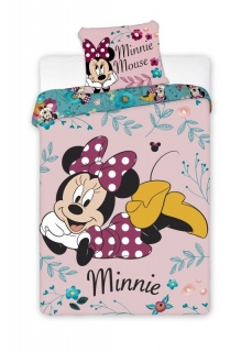 Povlečení Minnie květy 140/200, 70/90