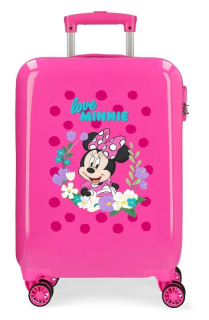 Cestovní kufr ABS Minnie Golden Days Pink 55 cm