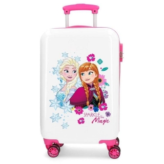 Cestovní kufr ABS Anna a Elsa Magic Sparkle 55 cm