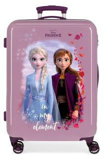 Cestovní kufr ABS Ledové Království Nature is magical Lila 65 cm