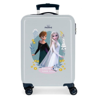Cestovní kufr ABS Ledové Království Follow Your Dreams Blue 55 cm