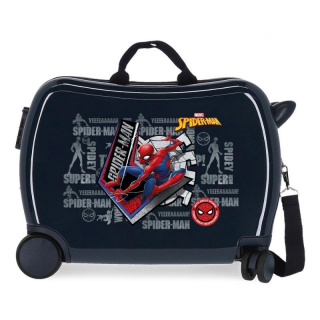 Dětský kufřík na kolečkách Spiderman Navy MAXI