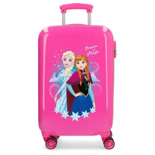 Cestovní kufr ABS Ledové Království Fuchsiový 55 cm