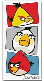 Osuška Angry Birds bílá