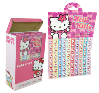 Samolepky na balení dárků Hello Kitty